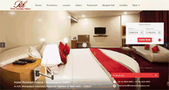 Desktop Screenshot of hotelramhanpalace.com
